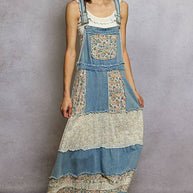 Vintage Washed Suspender Dress, Denim