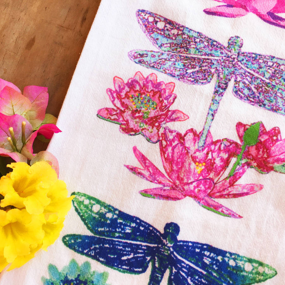 Dragonfly Trio Kitchen Tea Towel