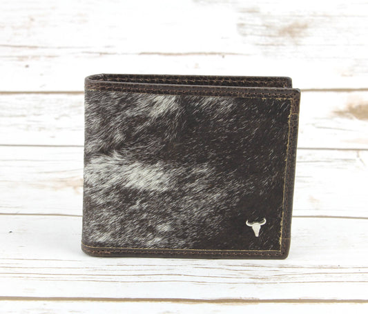 Hair On Hide Men's Wallet With Splash Finish AB W01 Splash