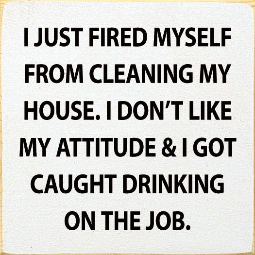 I Just Fired Myself From Cleaning My House…