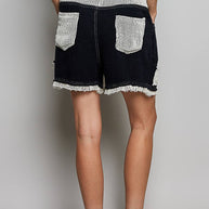 Vintage Washed Striped Shorts