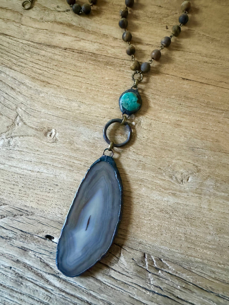 Rock Out Turquoise Necklace
