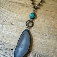 Rock Out Turquoise Necklace
