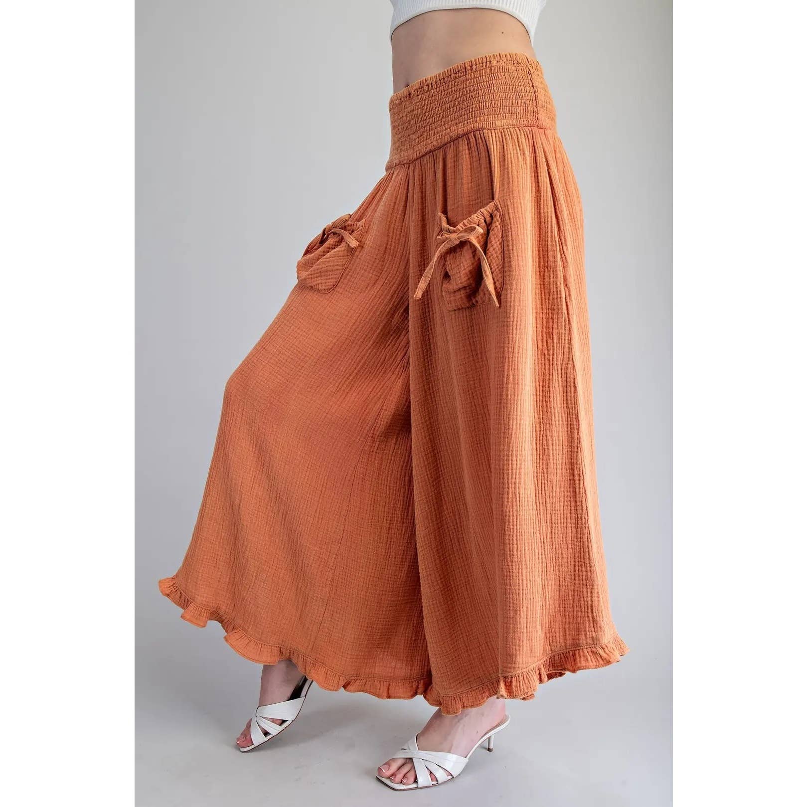 Mineral Washed Pants, Clay