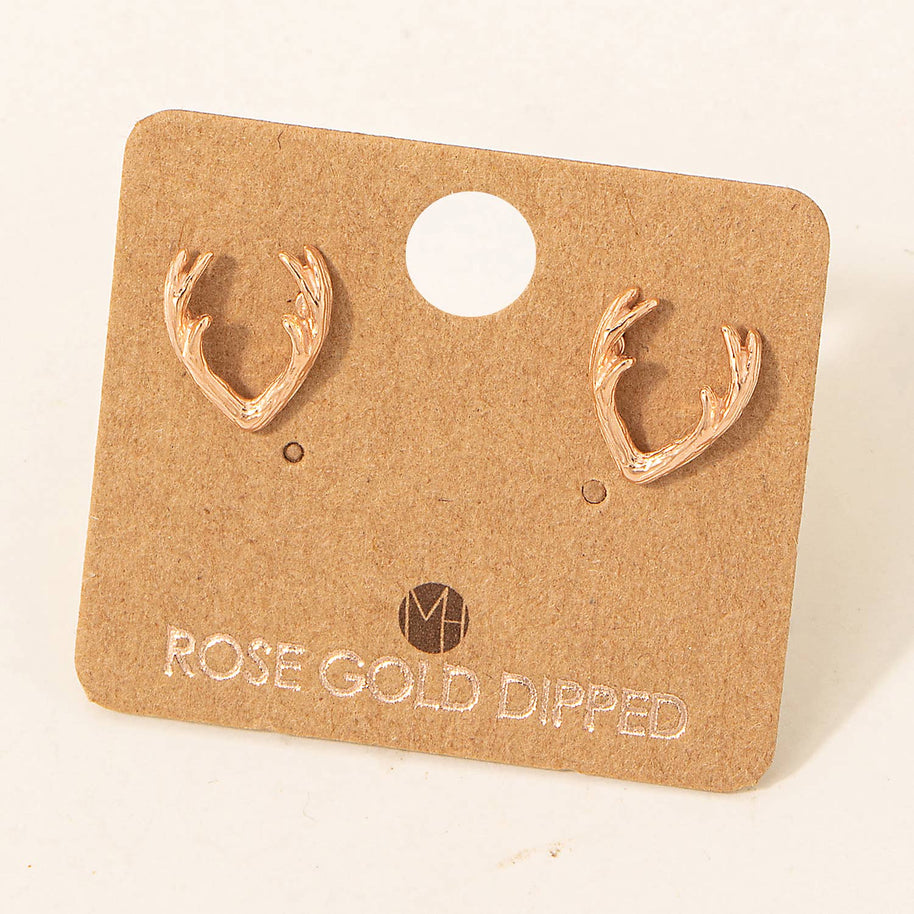 Mini Antler Stud Earrings