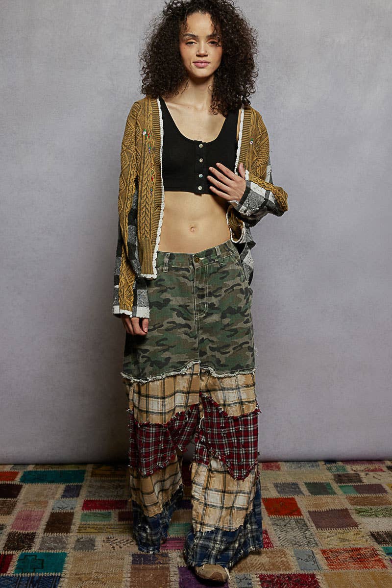 Knit Cardigan with Embroidery