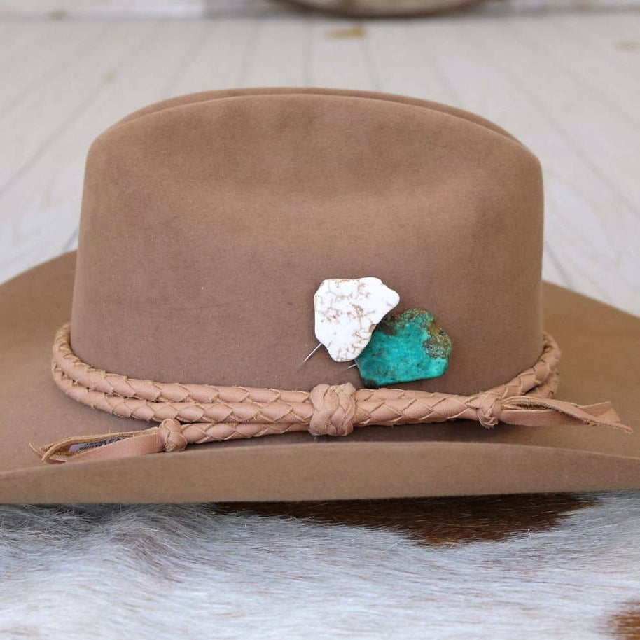 White Stone Hat Pin