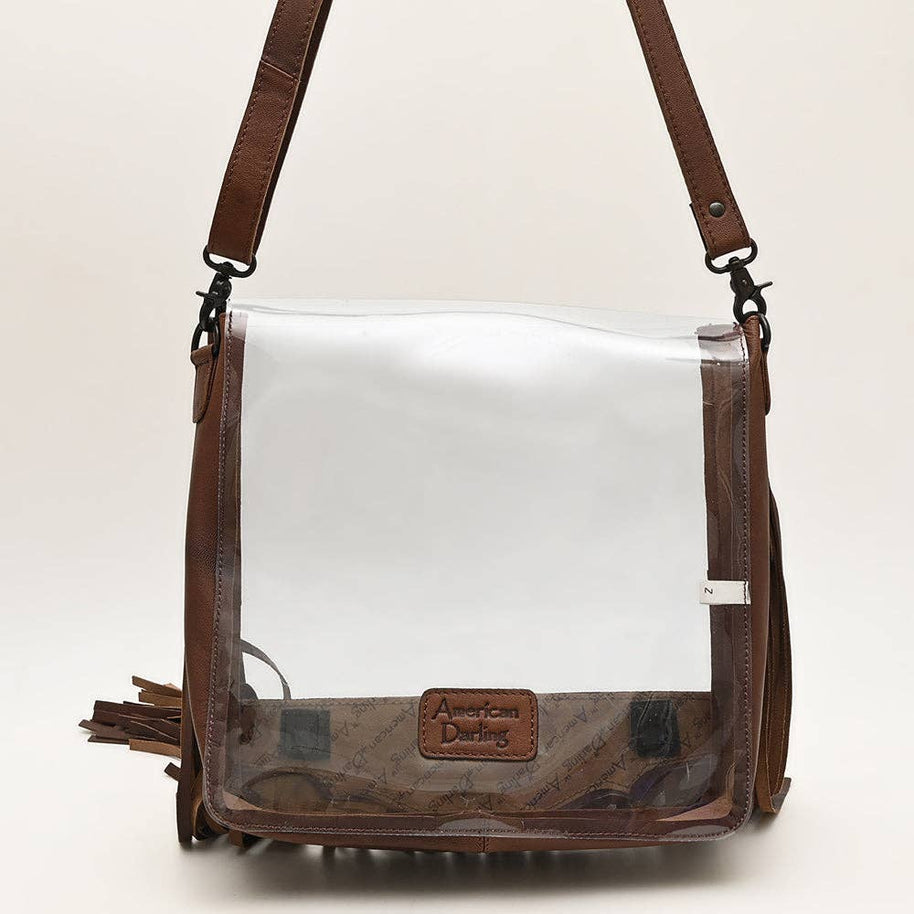 Clear Leather Concert Bag