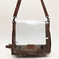 Clear Leather Concert Bag