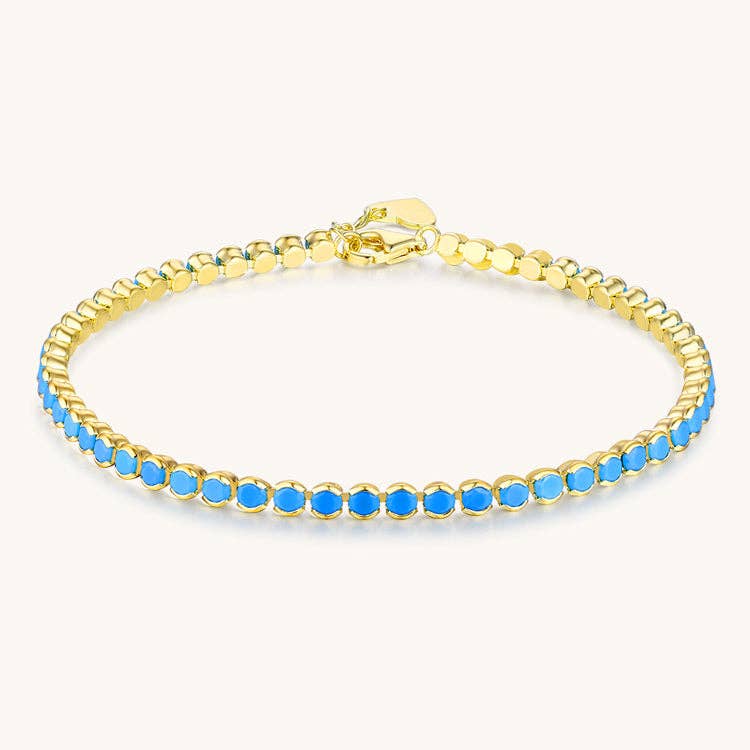 3mm Turquoise Tennis Bracelet