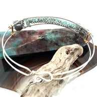 Handmade Get in Line Crystal Cuff Bracelet