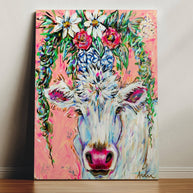 White Cow Canvas Print