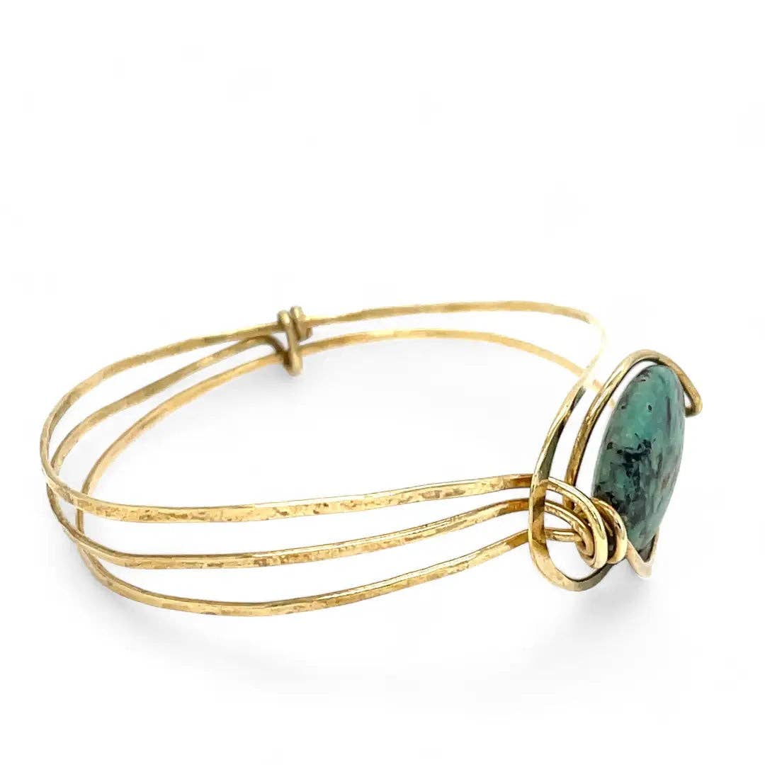 Handmade Turquoise Moon Bracelet