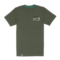Deer Fishers T-Shirt - Army Green