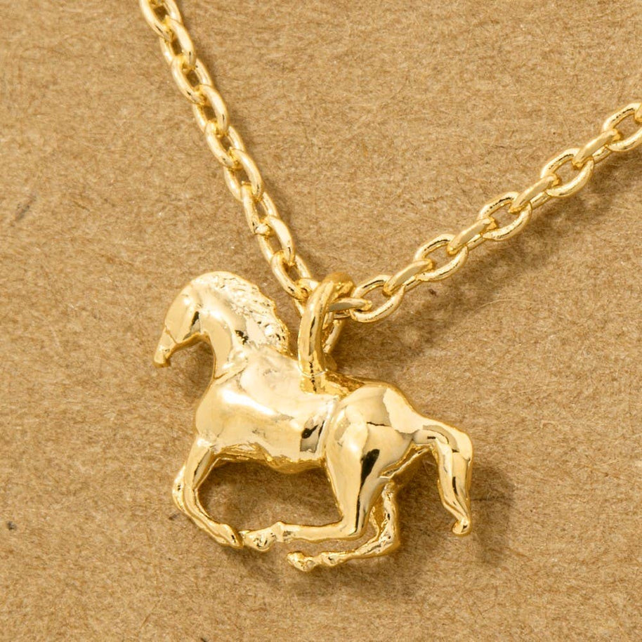 Mini Horse Pendant Necklace