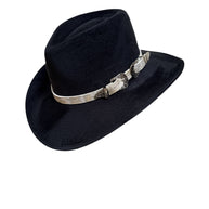 Leather Buckle Belt Hat Band