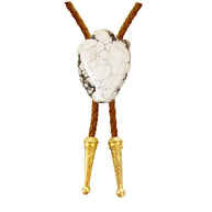 Gemstone Bolo Tie - Howlite