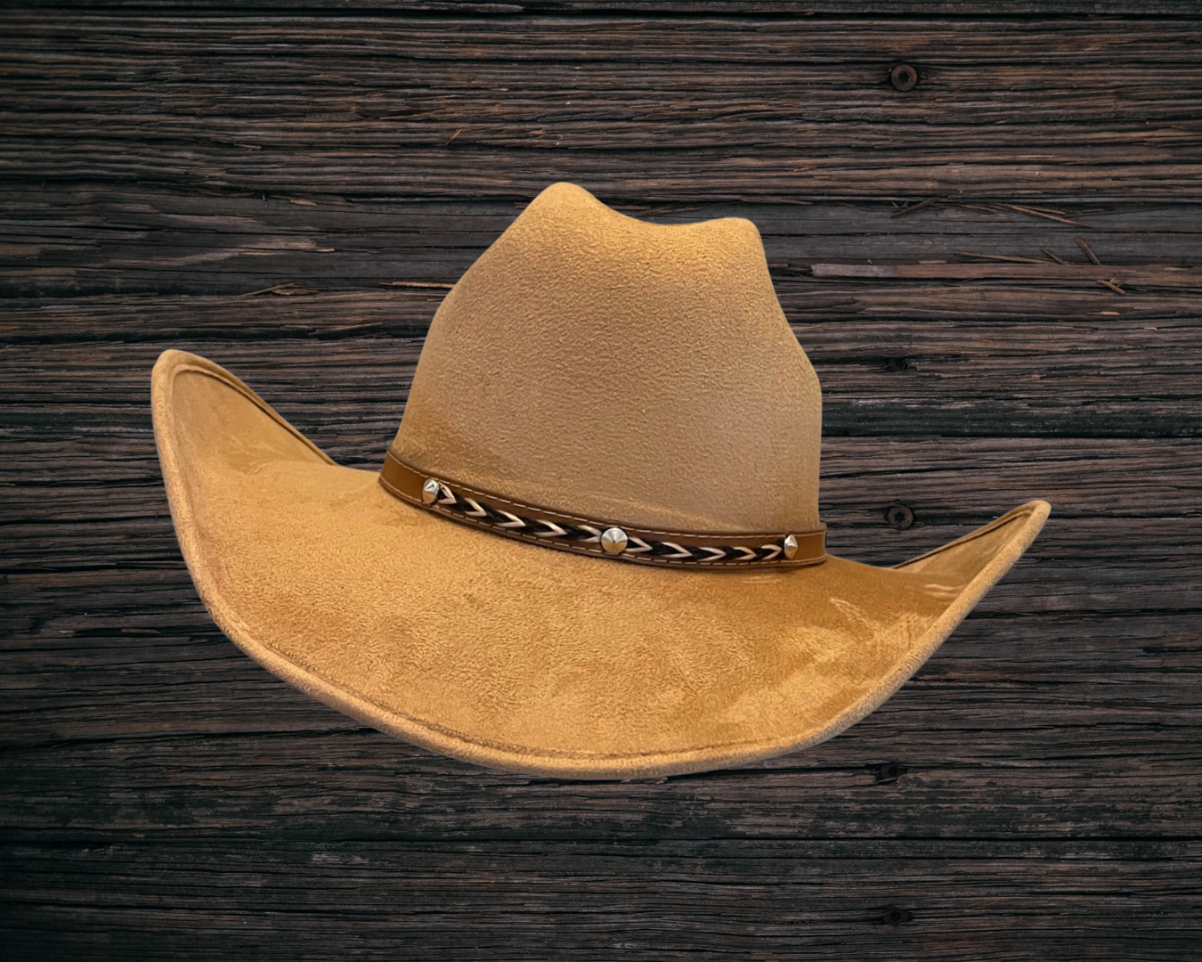 Vegan Suede Cowboy Hat 