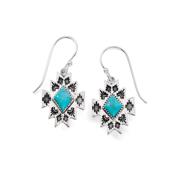 Sterling & Turquoise Southwestern Earrings