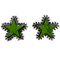 Turquoise Star Stud Earrings