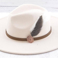 Concho Feather Hat Pin, Guinea