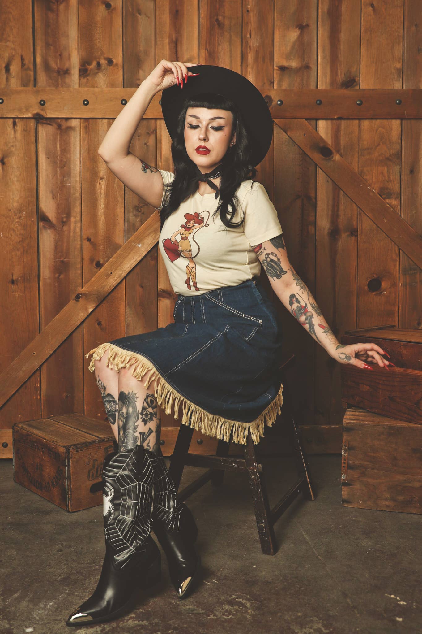 Heart Bandit Fitted Tee