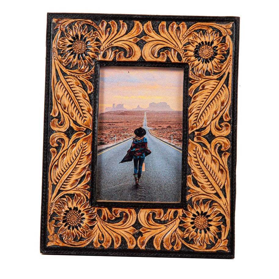 Canyon Hand-Tooled Photo Frame