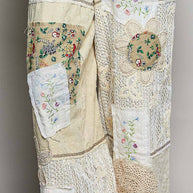 Floral Patchwork Woven Overalls
