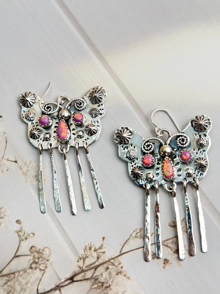 Boho Butterfly in Mesa Desert Opal Earrings