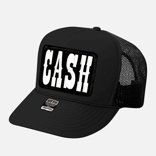 Johnny Cash Trucker Hat, Curved Bill