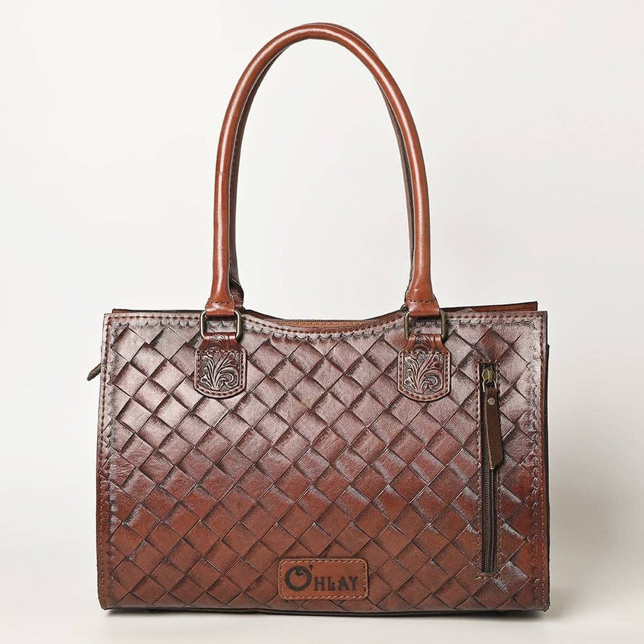 Tooled Leather Tote