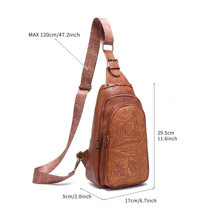 Printed Boho Crossbody Bag