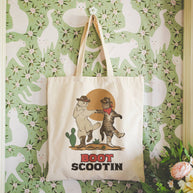 Boot Scootin Kitties Tote Bag