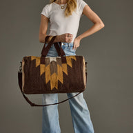 Brown, Tan & Cream Western Duffel