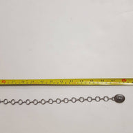 Western Long Horn Concho Metal Chain Silver/Brass