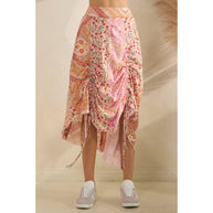Cinched Patch Mini-Skirt
