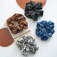 Paisley Print Scrunchies