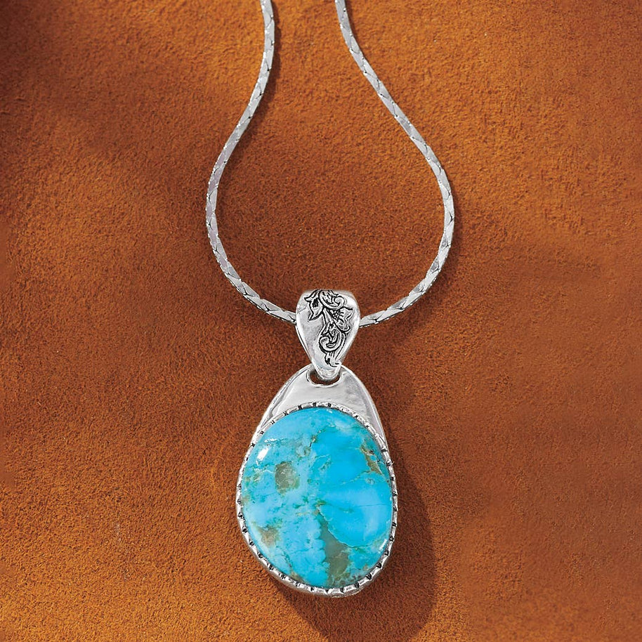Sterling Silver Turquoise Pendant