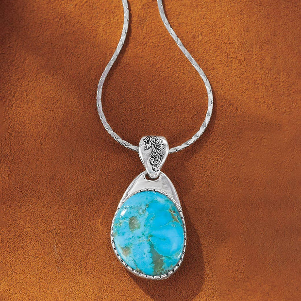 Sterling Silver Turquoise Pendant