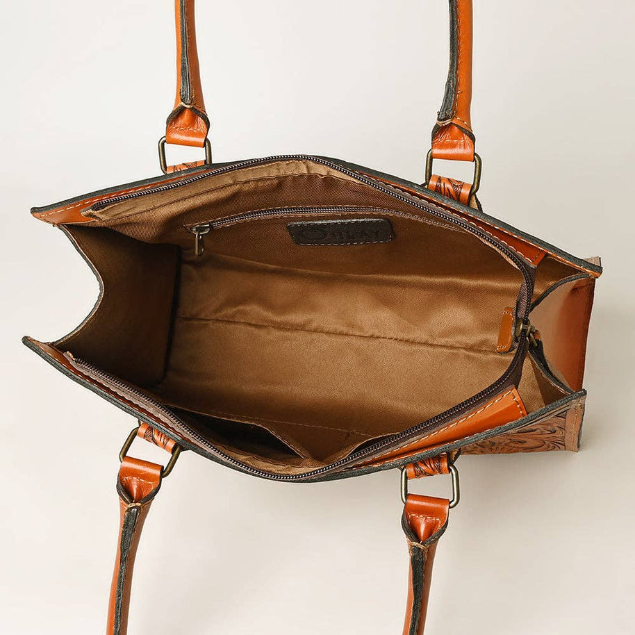 Tooled Leather Tote