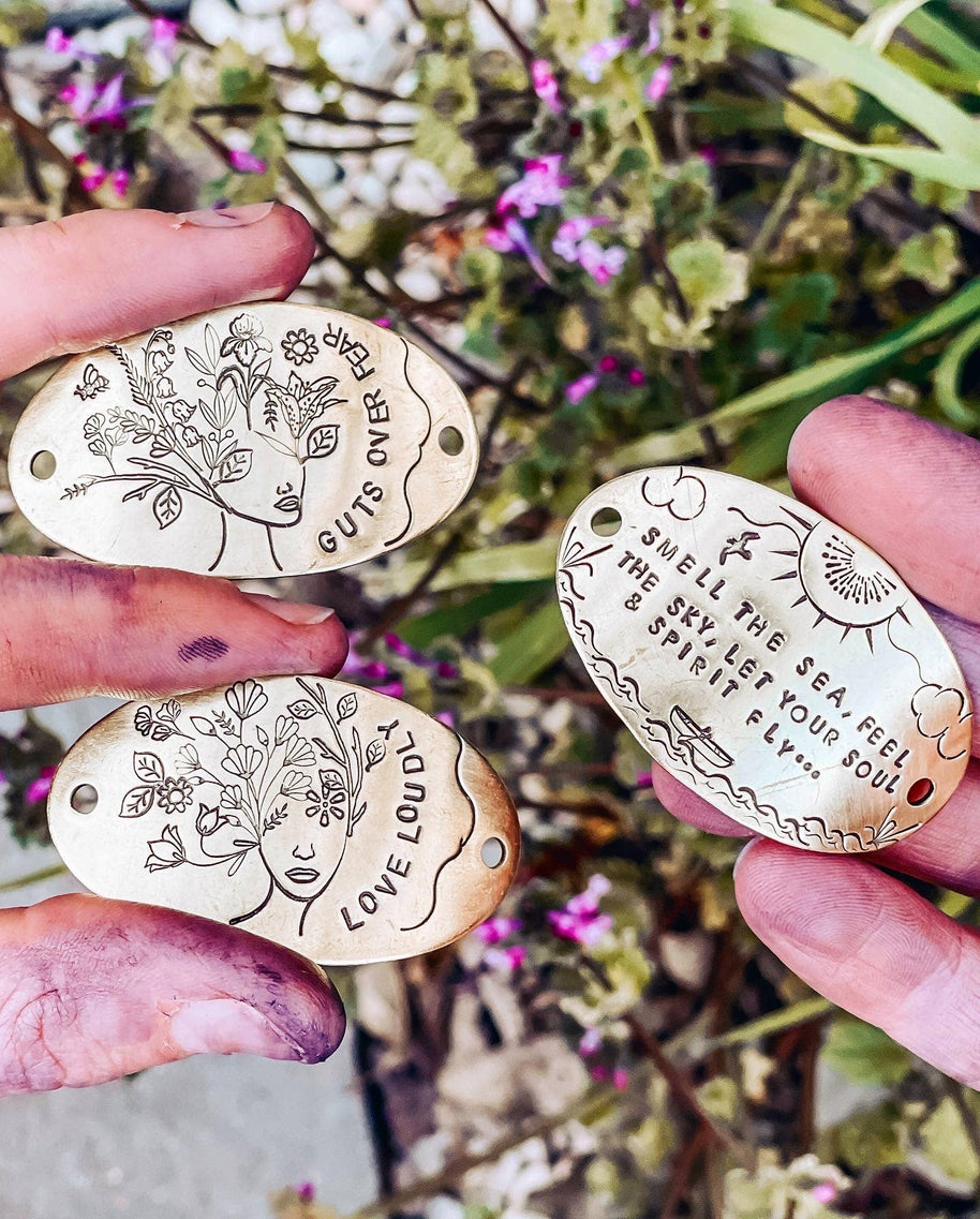 Women's Brass & Silk Hatband