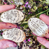 Women's Brass & Silk Hatband