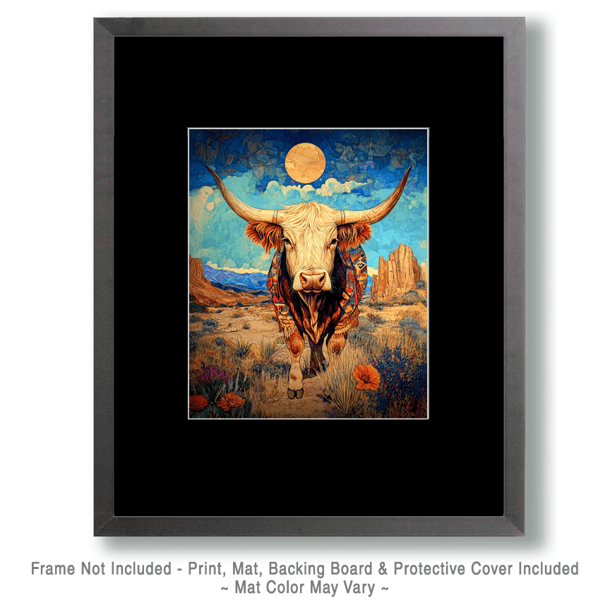 Charging Bull - American Southwest Art Prints