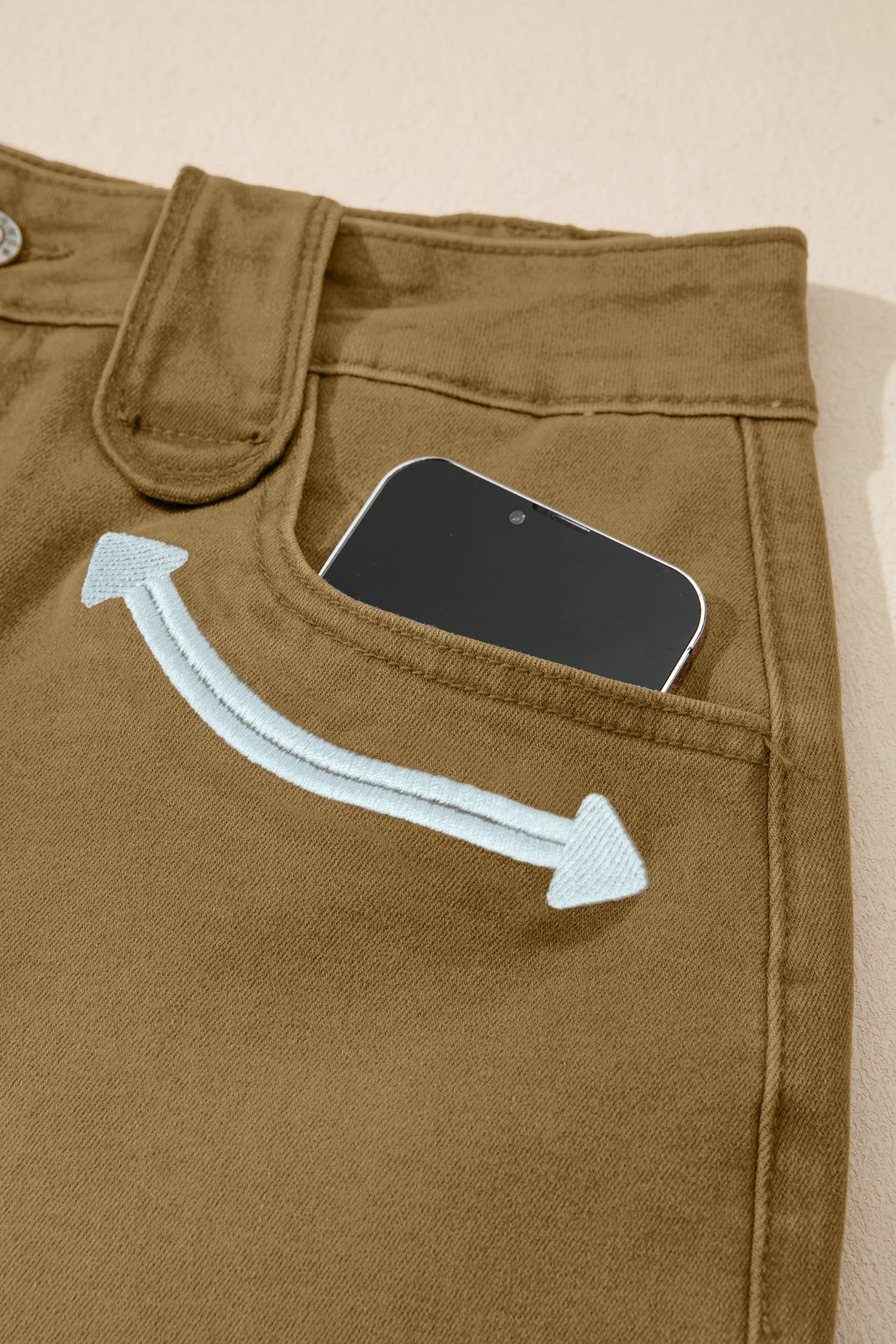Western Arrow Denim Shorts