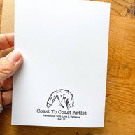 Greeting Card: I'm Here For the Party Opossum Possum, Art