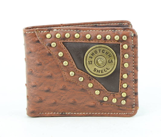 Vegan Concho Bifold w Shotgun Shell Medallion