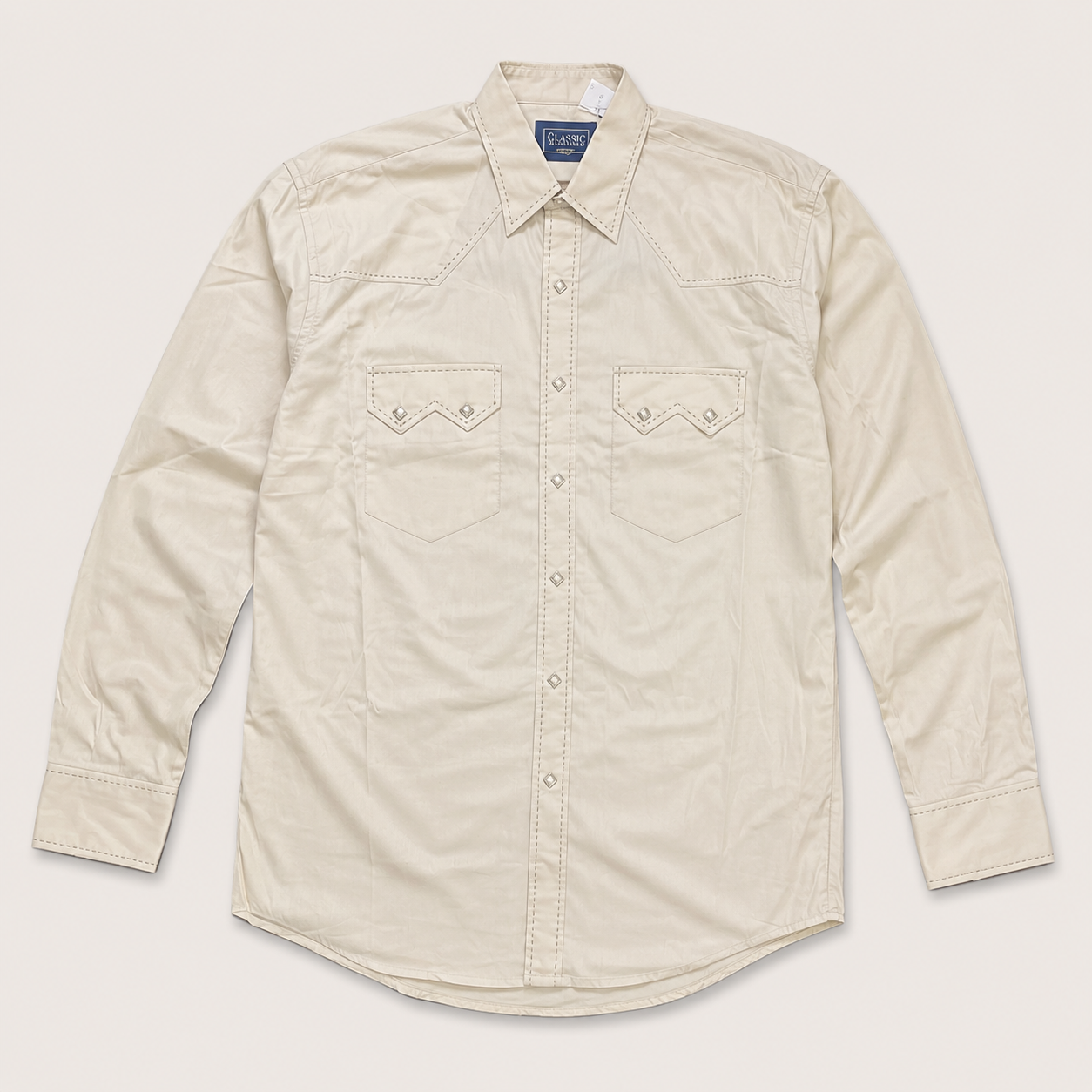Western Snap Shirt, Tan