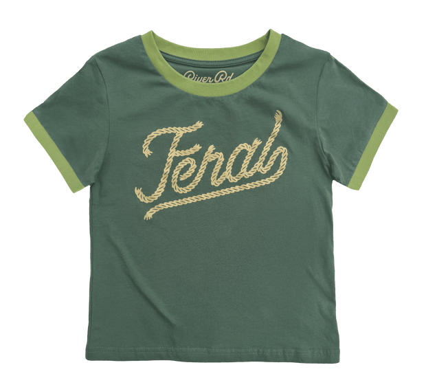 Kid's Feral Ringer Tee, Forest