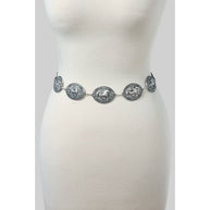 Horse Concho Belt, Gold or Silver