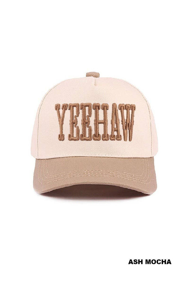 Yeehaw Two-tone Canvas Cotton Cap